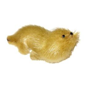 Vintage Fur Seal, Sea Lion Figurine Eskimo Souvenir, Inuit Artisan Hand Crafted